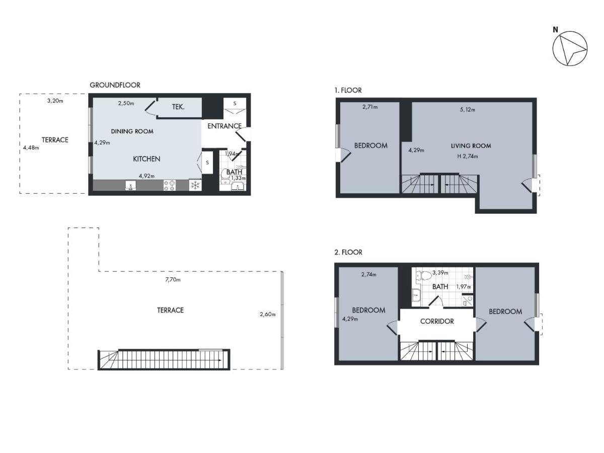 Sanders Pier - Fantastic 3-Bedroom Townhouse With Balcony Terrace Copenhaga Exterior foto